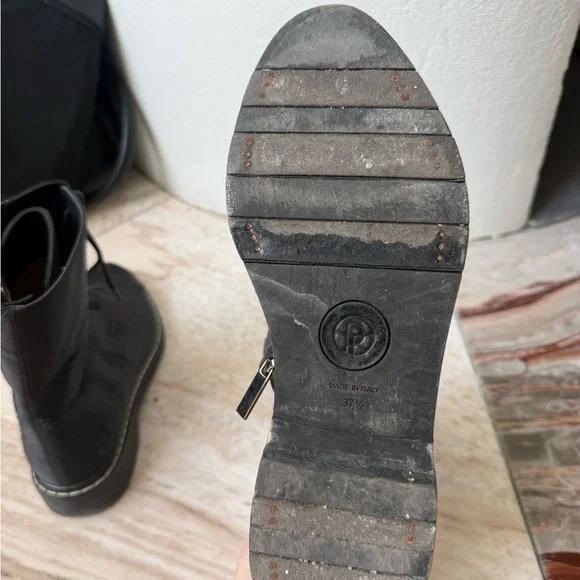 The Row silk greyish blue Ankle Boots - Picture 4 of 4